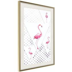 Arkiio Affisch Flamingo Family [Poster] 40x60 Poster